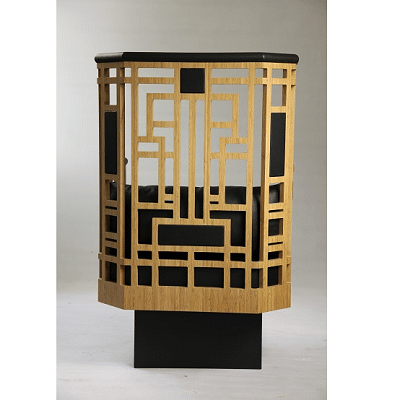 fauteuil Mackin'touch© bambou cuir