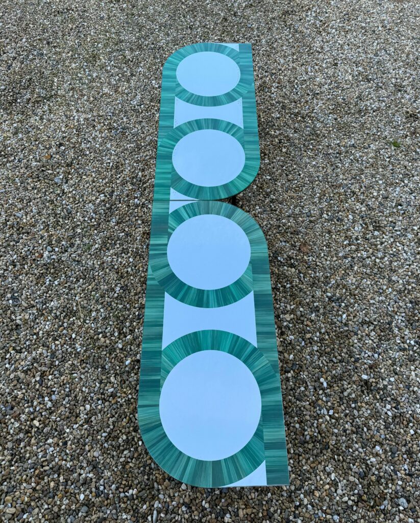 fixé sous-verre fond miroir